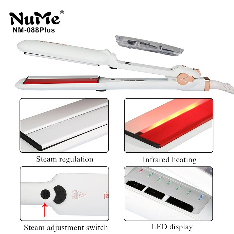 Chapinha stoom stijltang keramische damp infrarood verwarming stijltang steampod 2 inch stijltang