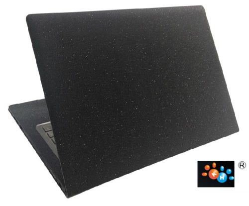 Carbon fiber Laptop Sticker Skin Decal Cover Protector for Dell XPS 13-7390 7390 2-in-1 13.3": Black Glitter