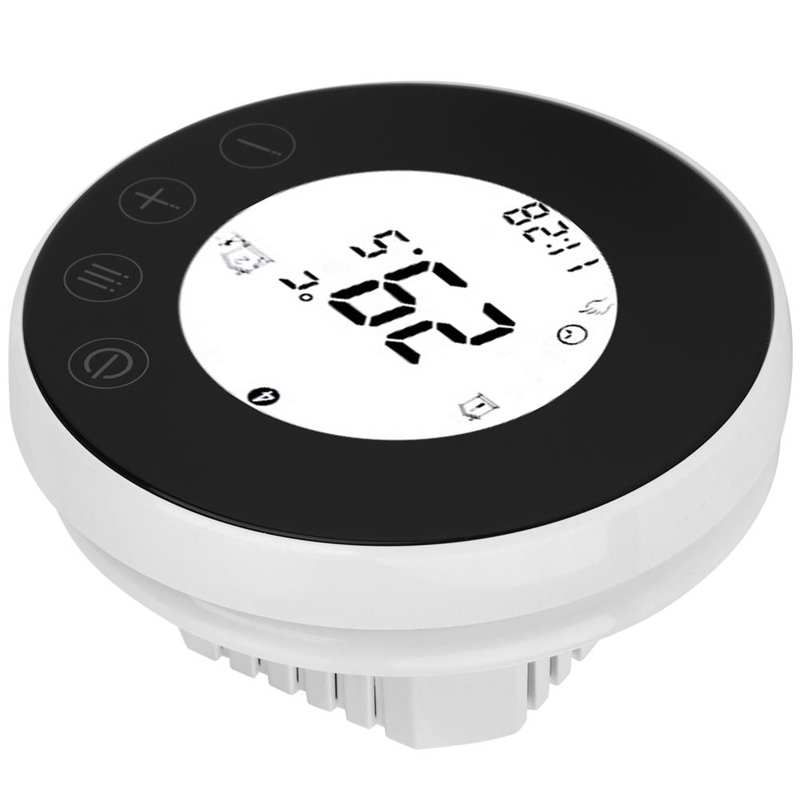 Round Water Heating LED Touch Intelligent Thermostat Temperature Controller APP Voice Control 95-240V
