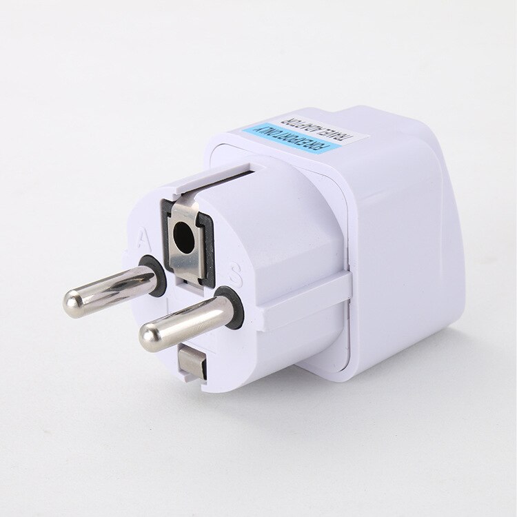 1Pc Eu Plug Adapter Ac 250V 10A Eu Power Universele Ons Conversie Europa Stekker Converter Socket Reizen stopcontact Adapter: EU 1pc