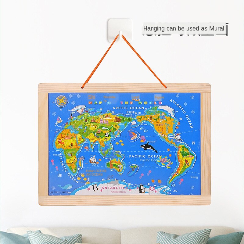 Houten China Wereld Puzzel Speelgoed Leerlingen Vroege Onderwijs Intelligentie Ontwikkeling Puzzel Speelgoed P156