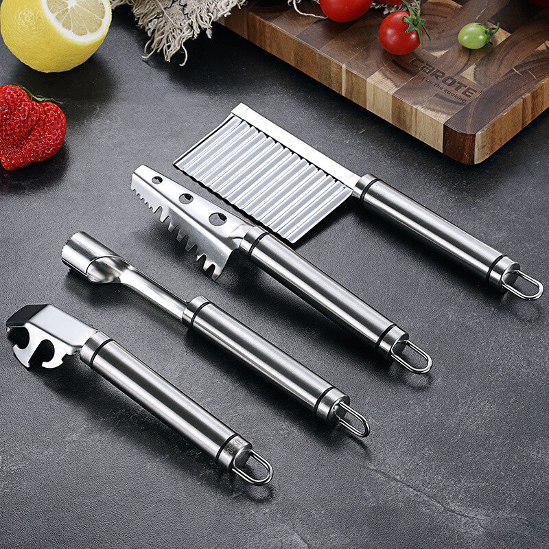 304 Stainless Steel Pan Lifter Kitchen Gadgets Potato Cutting Fish Scales Planer Core Remover Gadgets