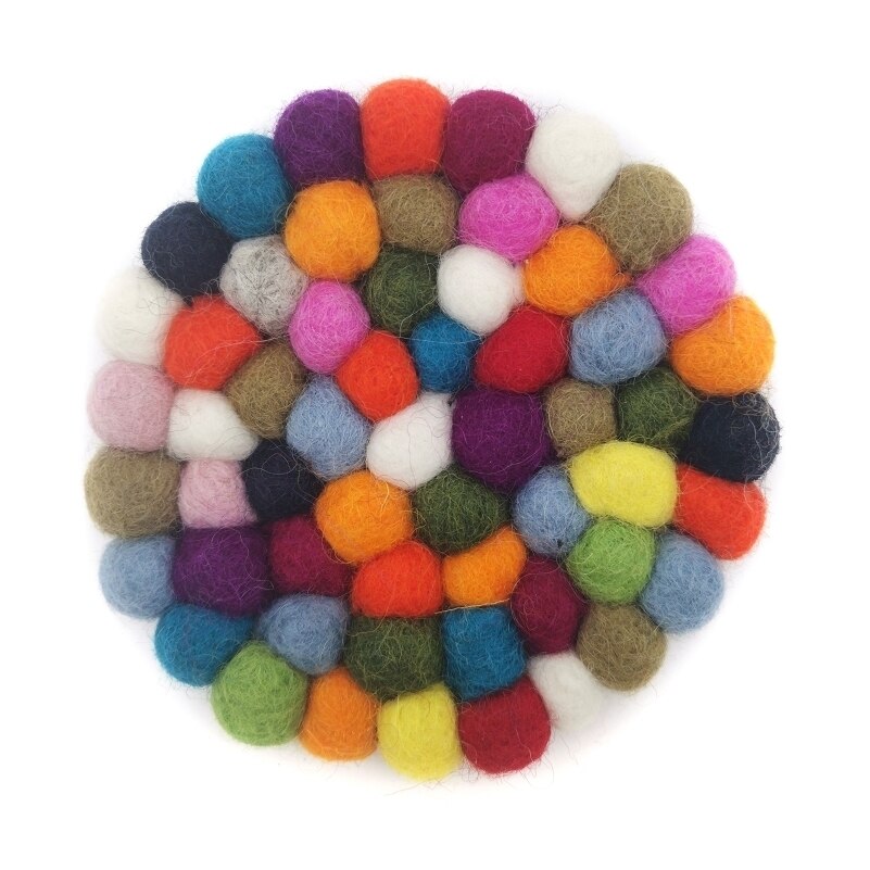 Vilt Onderzetters, 100% Wollen Milieuvriendelijke Natuurlijke Wol Tafel Protectors, Hittebestendig Onderzetters, koffie Antislip Warme Dranken: 1 Pc