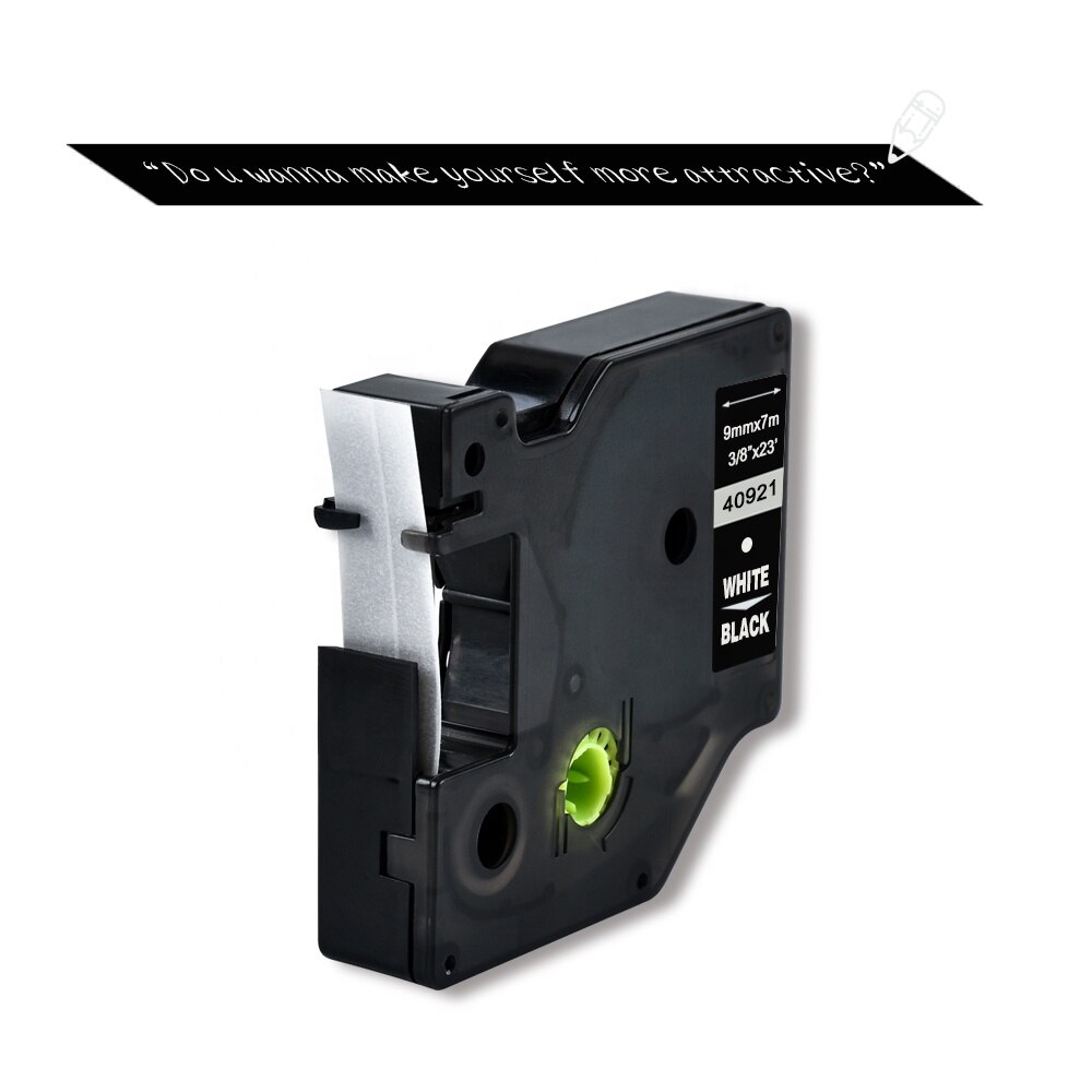DYMO LabelManager 420D Labelband – 9 Mm Zwart Op Wit, Originele D1-cassette, 7 Meter