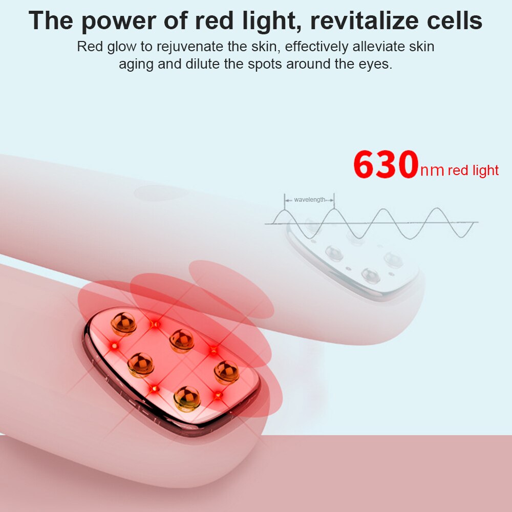 Rf & Ems Mesotherapie Elektroporatie Gezicht Schoonheid Pen Radio Frequentie Led Photon Huidverjonging Removee Rimpel Eye Massager