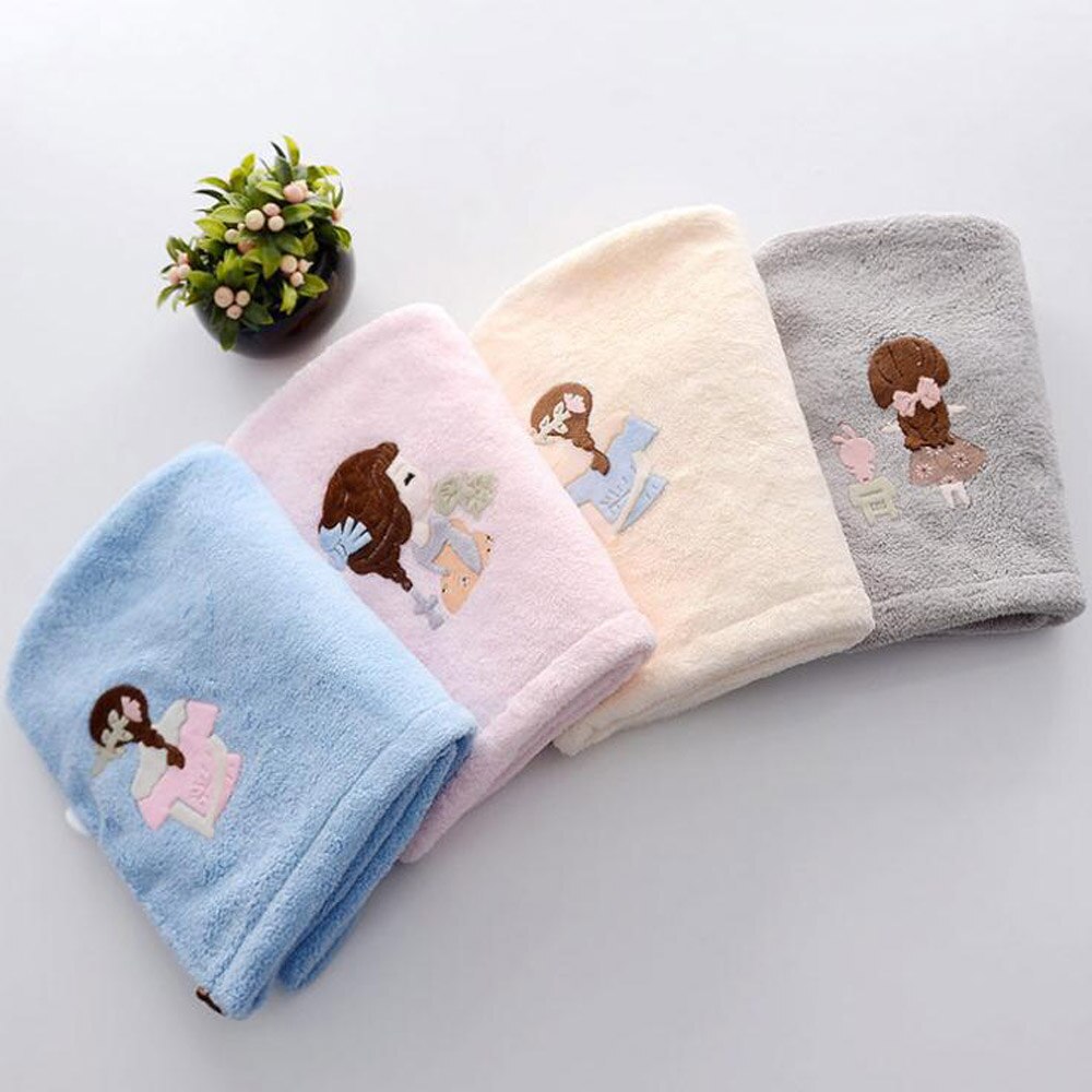 1pcs Women Magic Hair Drying Towel Hat Microfibre Quick Dry Turban For Bath Shower Pool Female Soild Color Soft Dry Hair Hats