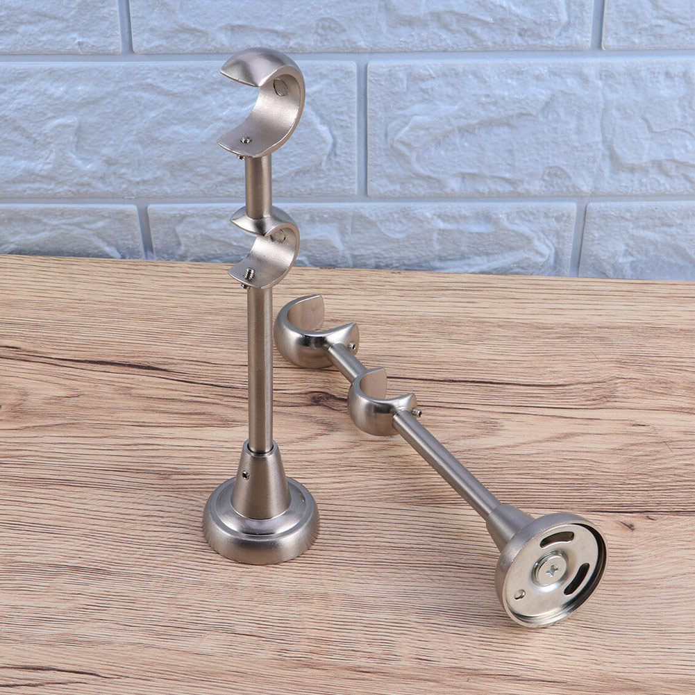 Neueste 20mm/25mm Doppel Vorhang Stange Klammern Gardinen Pole Halfter schwer Pflicht für Hause
