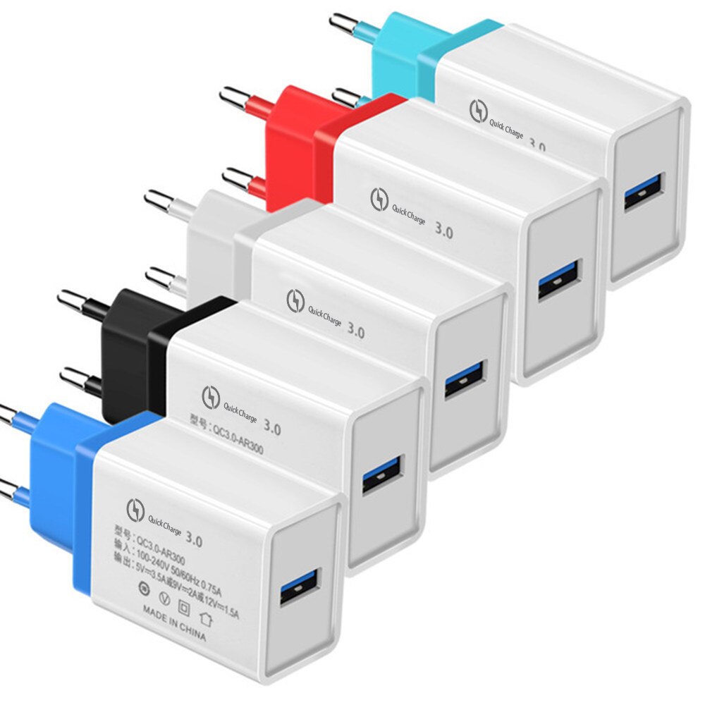 Quick Charge 3,0 USB Schnelle Ladegerät QC 3,0 USB Wand Ladegerät Adapter Telefon Ladegeräte Für iphone Xiaomi Samsung Huawei Telefon ladegeräte