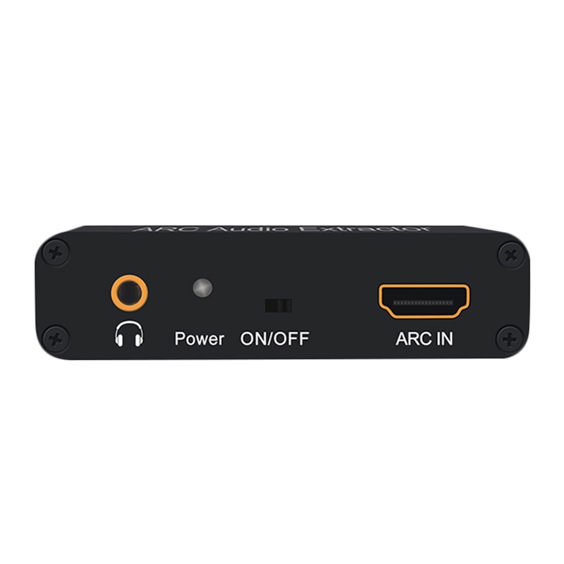 Aluminiumbåge hdmi-kompatibel ljudextraktor digital till analog ljudomvandlare aux spdif koaxial rca 3.5mm uttag