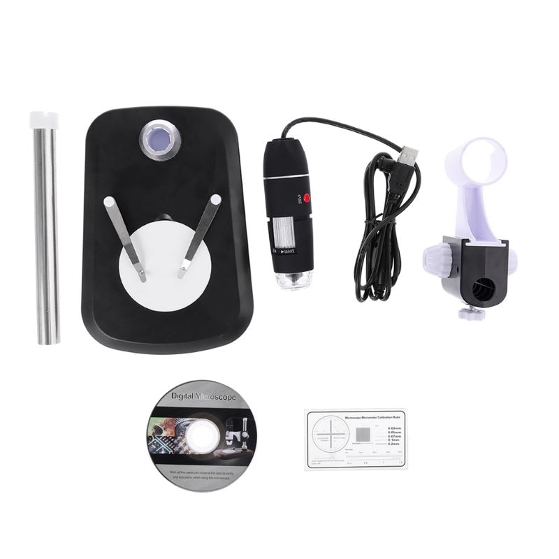 1600X Digital Microscope Endoscope with Stand USB 2.0 Magnification Portable
