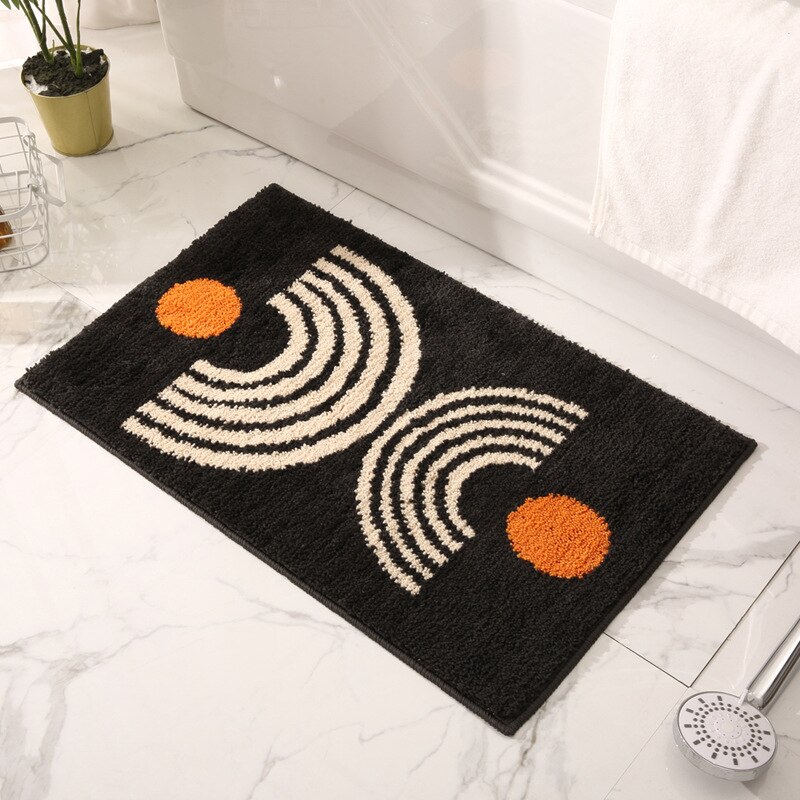 Alfombrillas absorbentes para puerta de entrada, tapetes antideslizantes para baños, inodoros de casa, alfombras: 400 mm x 600 mm / C23-B