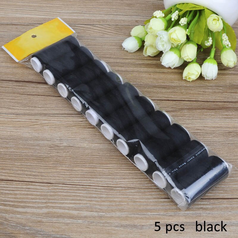 5pcs/10pcs/set Sewing Thread Hand Sewing/Machine Sewing Embroidery thread 200 Yards Sewing Craft Tool Handmade Home: 5pcs black