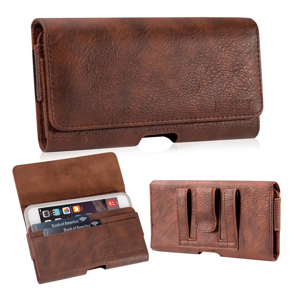Téléphone sacoche pochette étui ceinture pince housse étui portefeuille en cuir synthétique polyuréthane housse universelle 5.5 "pour iPhone Samsung Huawei LG3 LG4