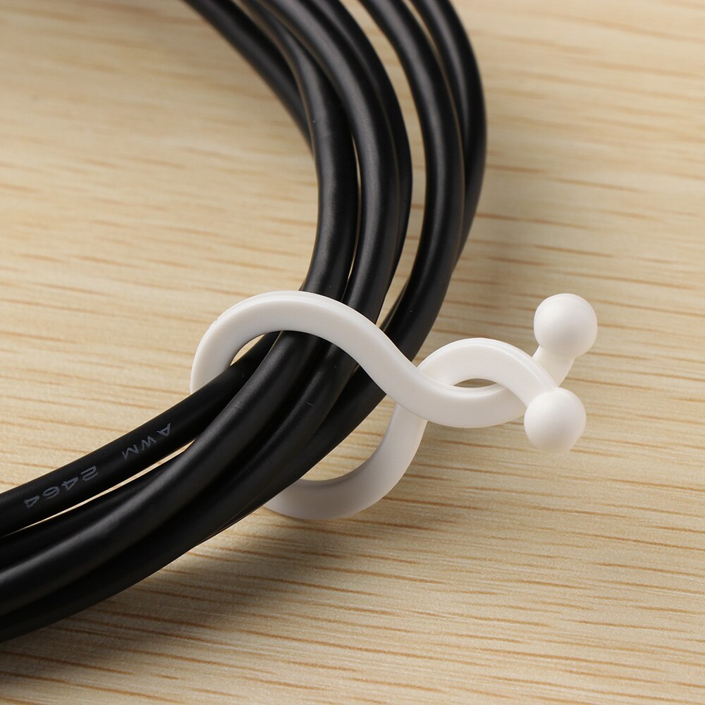 20/30 Stck dauerhaft Draht Clip Verschluss Halfter Gewinde Kopfhörer Kabel wickeln Linie Wickler Twist Krawatte Kabel Veranstalter Draht Clip