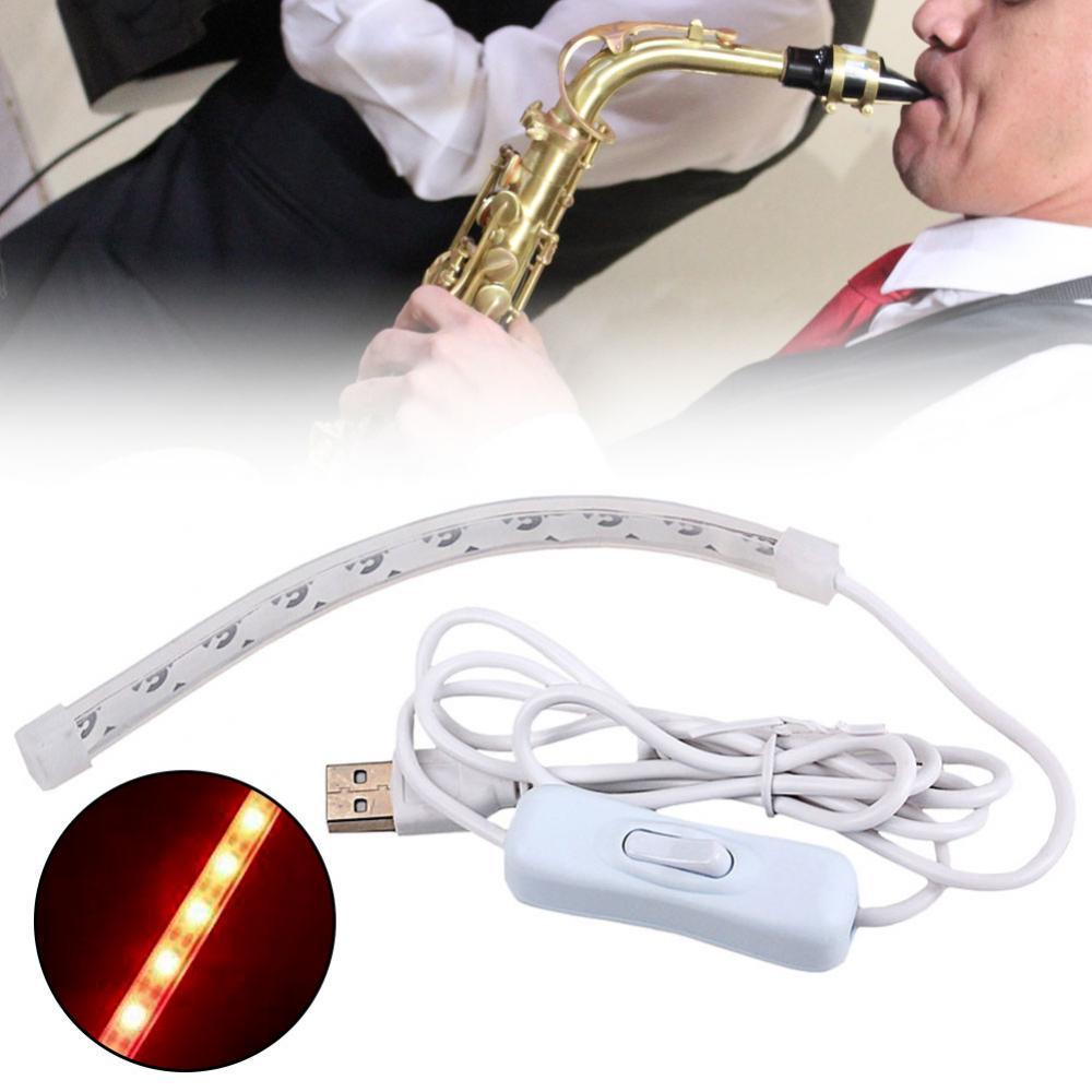 Lampe de détection de fuite, Instruments musicaux, Saxophone USB LED, testeur de lumière, outil de réparation du vent du bois, lumière de détection