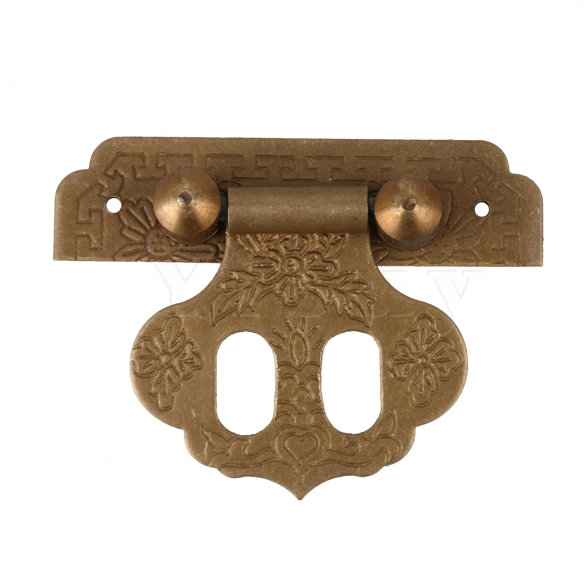 Drawer Bronze Clasp 5x4x0.08cm Hinge Buckle Decorating Cabinets Latch
