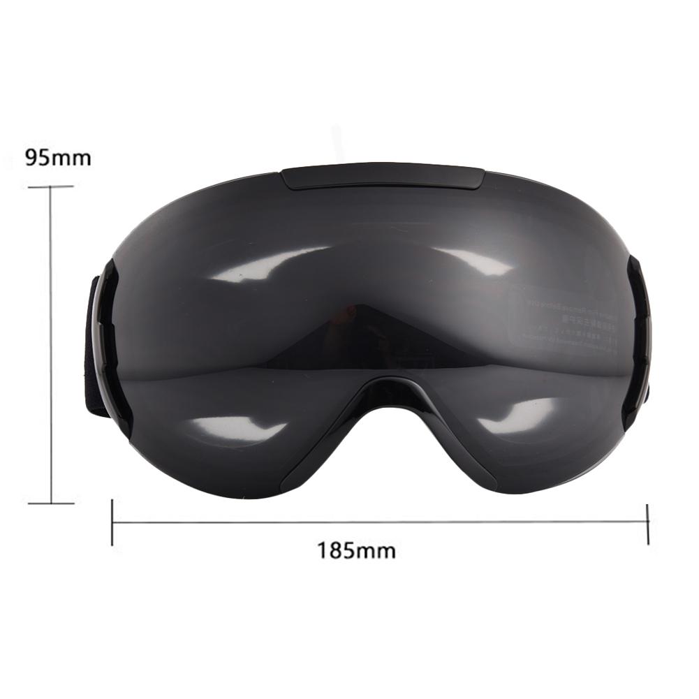 Skidglasögon snowboard sportglasögon uv-skyddande dubbelskiktad skidåkning bergsklättring stora glasögon med anti-im för herr dam