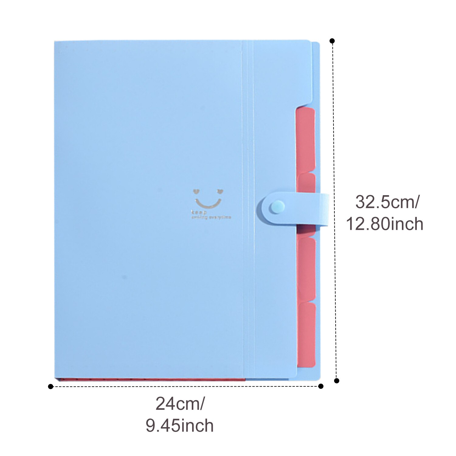 1PC 5 Layers File Folder A4 Letter Size Expandable Waterproof Document Organizer Bag School Office Stationery