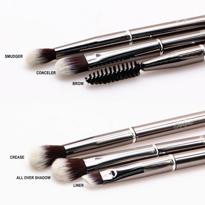 Sylyne makeup penslar 100%  metall dubbeländade blending ögonskugga ögonbryn ögon concealer make up borstar hållare.