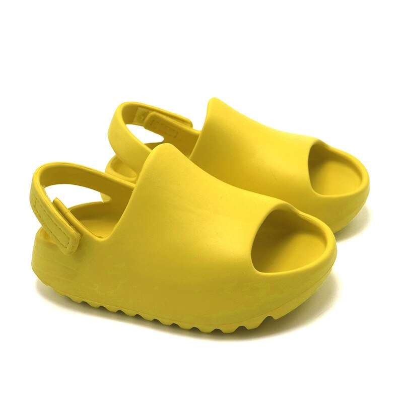 Summer Light Coconut Explosion Models Children's Kids Sandals Slippers Soft Home Thick-soled Non-Slip Boys Girls Beach Outdoor: Yellow / 160