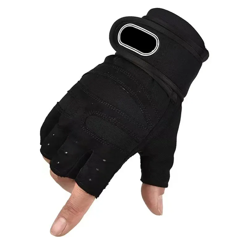 Guantes de gimnasio para hombres y mujeres, guantes de pulsera para levantamiento de pesas, entrenamiento de culturismo, ejercicio deportivo, guantes de ciclismo a prueba de golpes