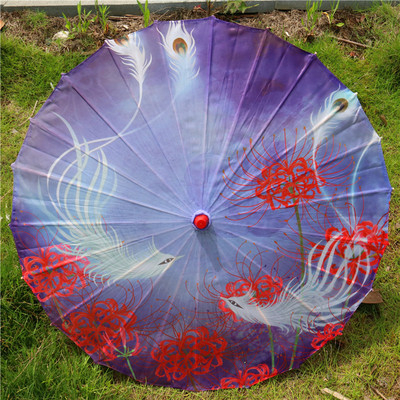 82 cm Chinesische Geölte Papier Regenschirm Falten Seide Hanfu Alte Kostüm Frau Hanfu Cos Foto Dekoration Tanz Paraguas Mujer