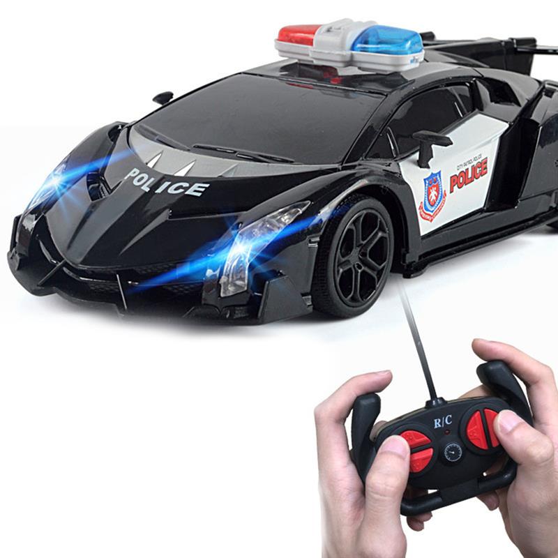 1/24 RC Police Car Electric Cop Car Toys Remote Control Vehicles Toys Educational Toys For Kids Birthday Year