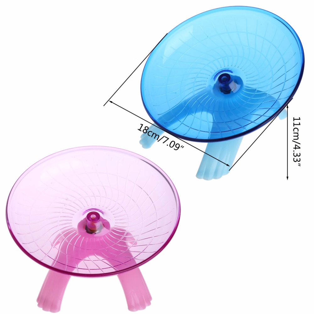 Running Disc Flying Saucer Exercise Wheel For Pets Mice Hamsters Gerbil Cage Toy