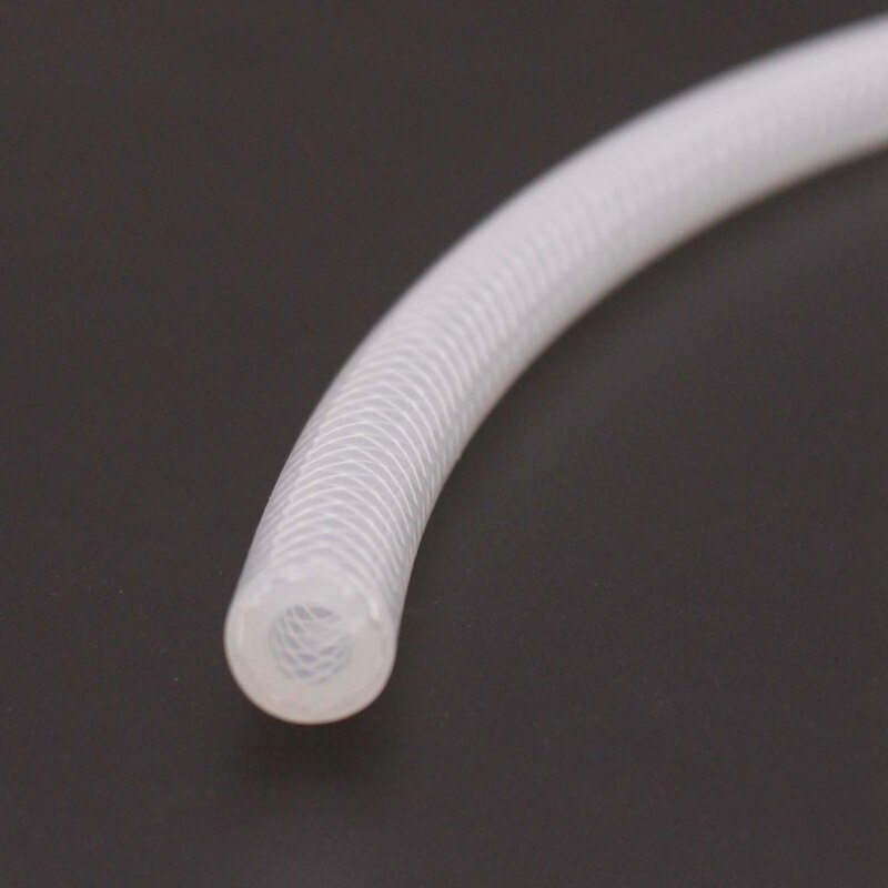 Reinforced Silicone Tubing 1/4" ID X .52" OD Priced by the Meter Food Grade Silicone Homebrew Tubing