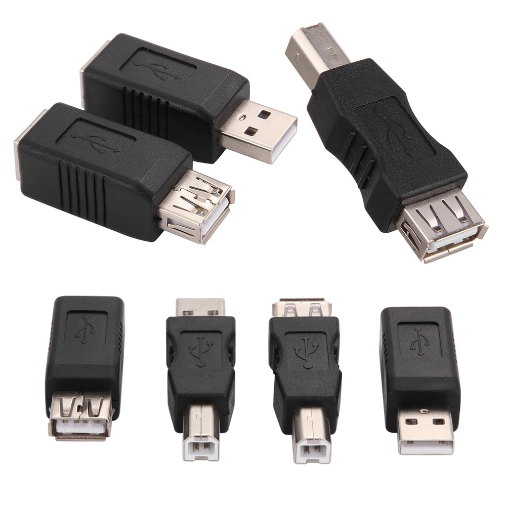 Eingetroffen USB 2,0 typ A Buchse auf typ B Stecker Drucker Scanner Adapter Konverter Stecker Nickel-Überzogene Adapter elektronik