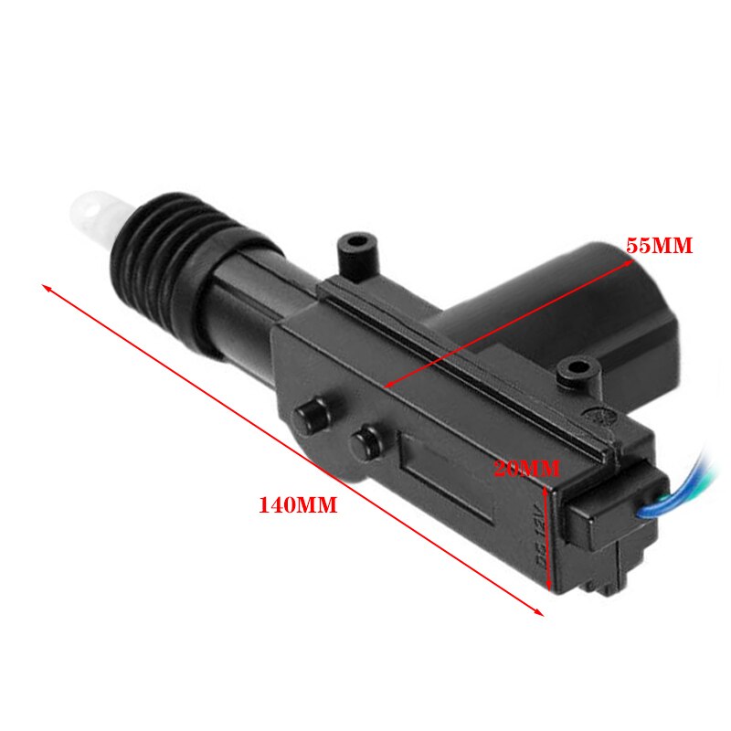 4Pcs 12V 2 Wire Car Door Power Central Lock Motor Kit With 2 Wire Actuator Auto Vehicle Remote Central Locking System Motor