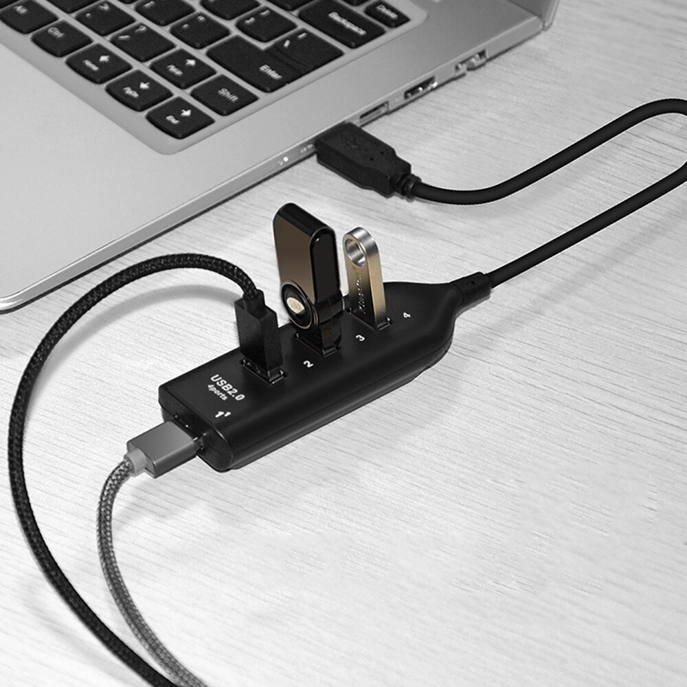 3 porte usb 2.0 splitter kabel højhastigheds usb hub usb forlænger usb splitter adapter til computer desktop notebook laptop