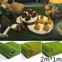 Kunstmatige Moss Nep Groene Planten Gras Voor Winkel Patio Muur Decor Diy 1M * 2M Mini Fairy Garden simulatie Planten Micro Landschap