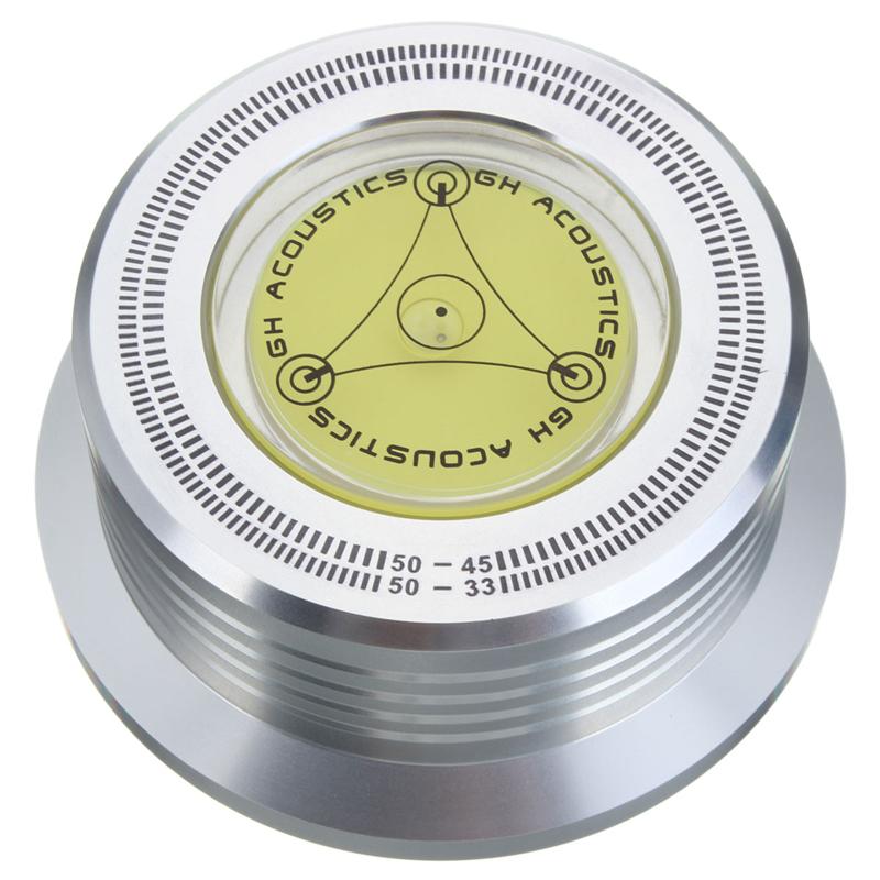 Turntable Stabilizer - 3-in-1 Metal Record Clamp - Vibration Balanced for LP Vinyl Players: Silver