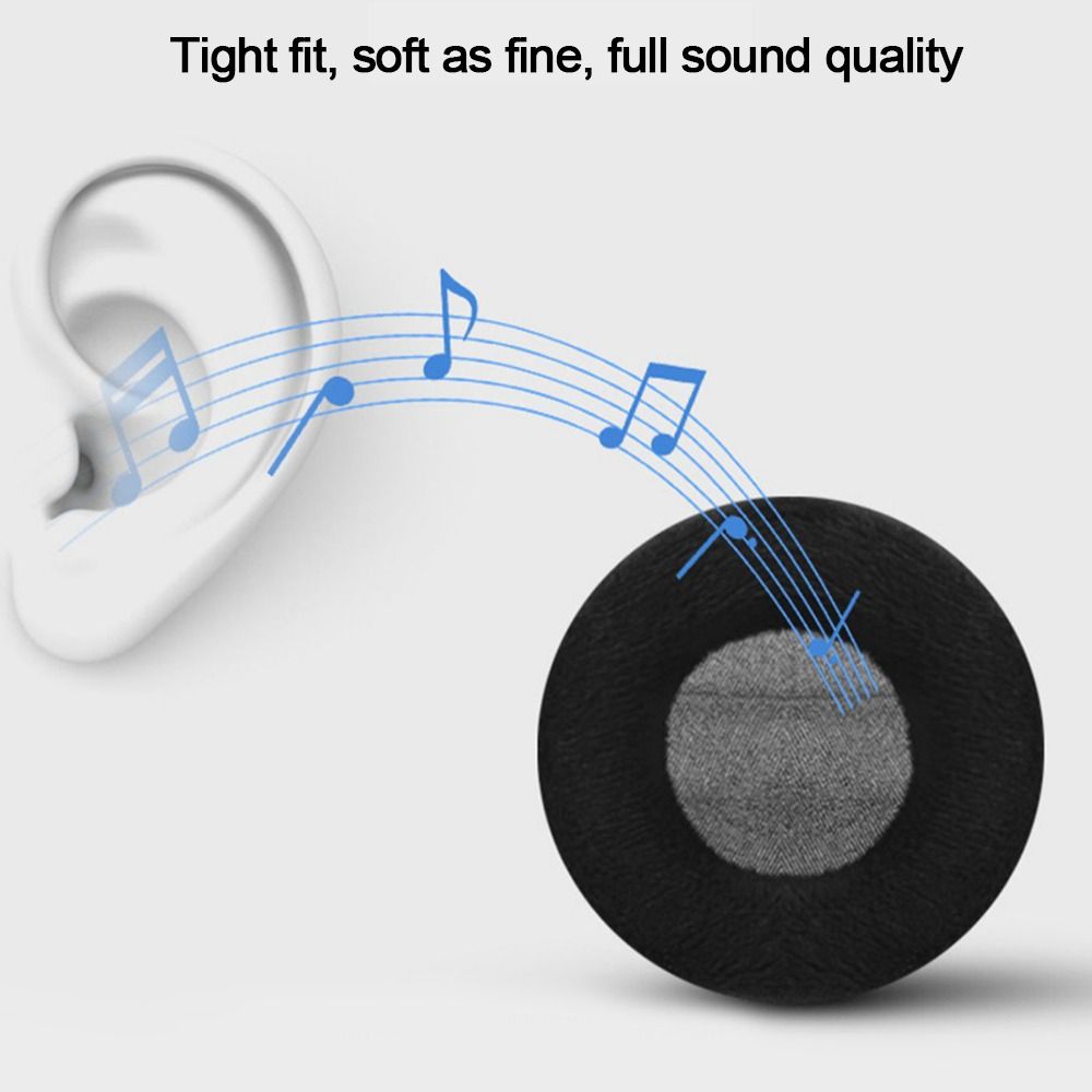 Almofadas de veludo geral para fones de ouvido, 60mm 65mm 70mm 75mm 80mm 85mm 90mm 95 100mm 105mm 110mm, substituição de almofadas para os ouvidos, 1 par