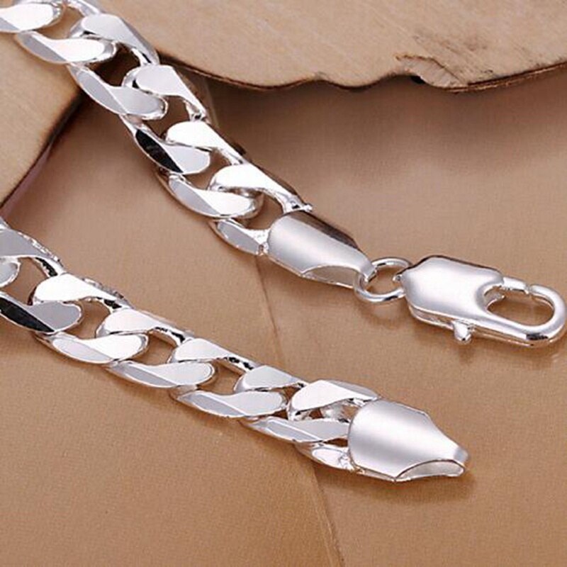 36L Stainless Steel Cuban Chain Men's Bracelet Metal Accessories Two Colors