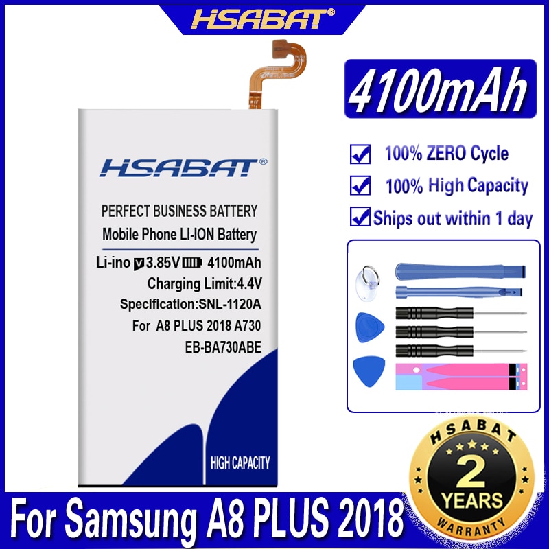 Hsabat EB-BA730ABE 4100 Mah Batterij Voor Samsung Galaxy A8 Plus A730 A730F Batterijen