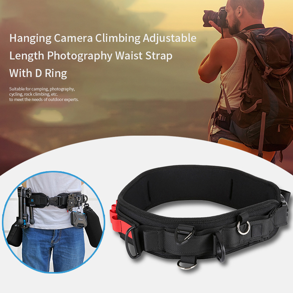 Multifunctional Photography Waist Strap Heavy Duty Hanging Camera Climbing Adjustable Length Quick Release Tripod With D Ring