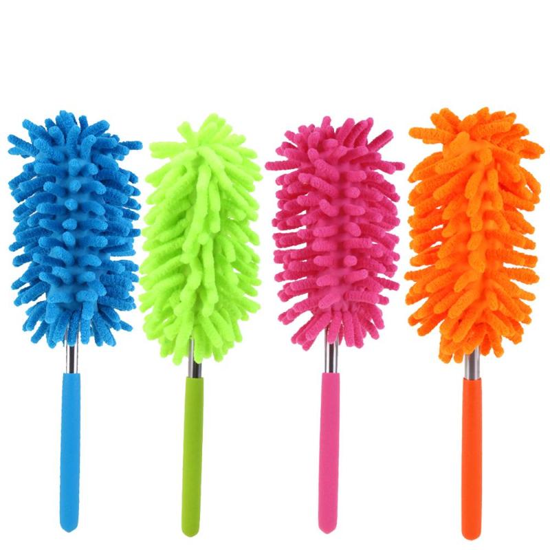 Plumeros telescópicos de microfibra escalables, limpieza de chenilla, polvo de escritorio, aire acondicionado, cepillo para polvo, limpieza de coches, herramienta