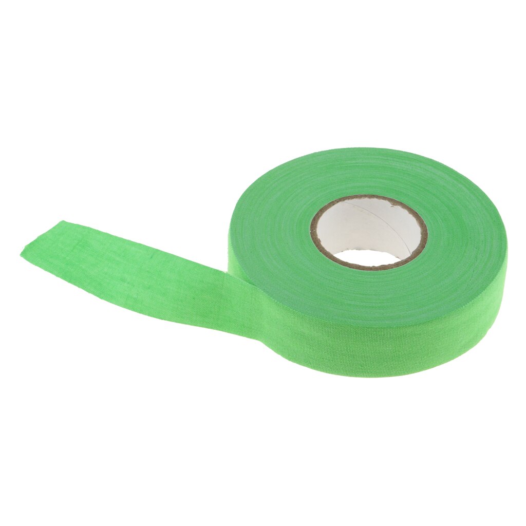 1 Roll Hockey Doek Tape Waterdichte Lijm Ijshockey Lacrosse Stick Wrap Grip Katoen Beschermende Kleding Cue Antislip bandage: Green