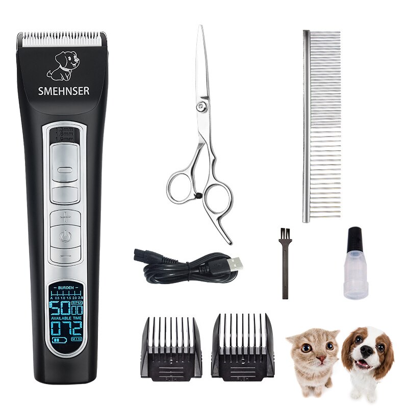 Yomiga  d1- s tondeuse voor honden lcd-scherm hondenkapsel trimset krachtige machine voor dieren huisdier yorkshire: D1- s-kit 3