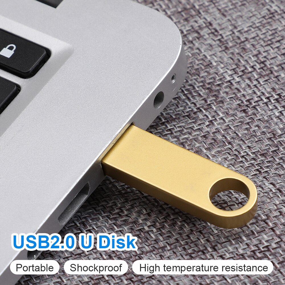 Pendrive Stick 64Gb 32Gb 16Gb 8Gb Usb Flash Drives Metalen Waterdichte Usb 2.0 Usb U Disk usb Opslag Apparaat Memory Stick