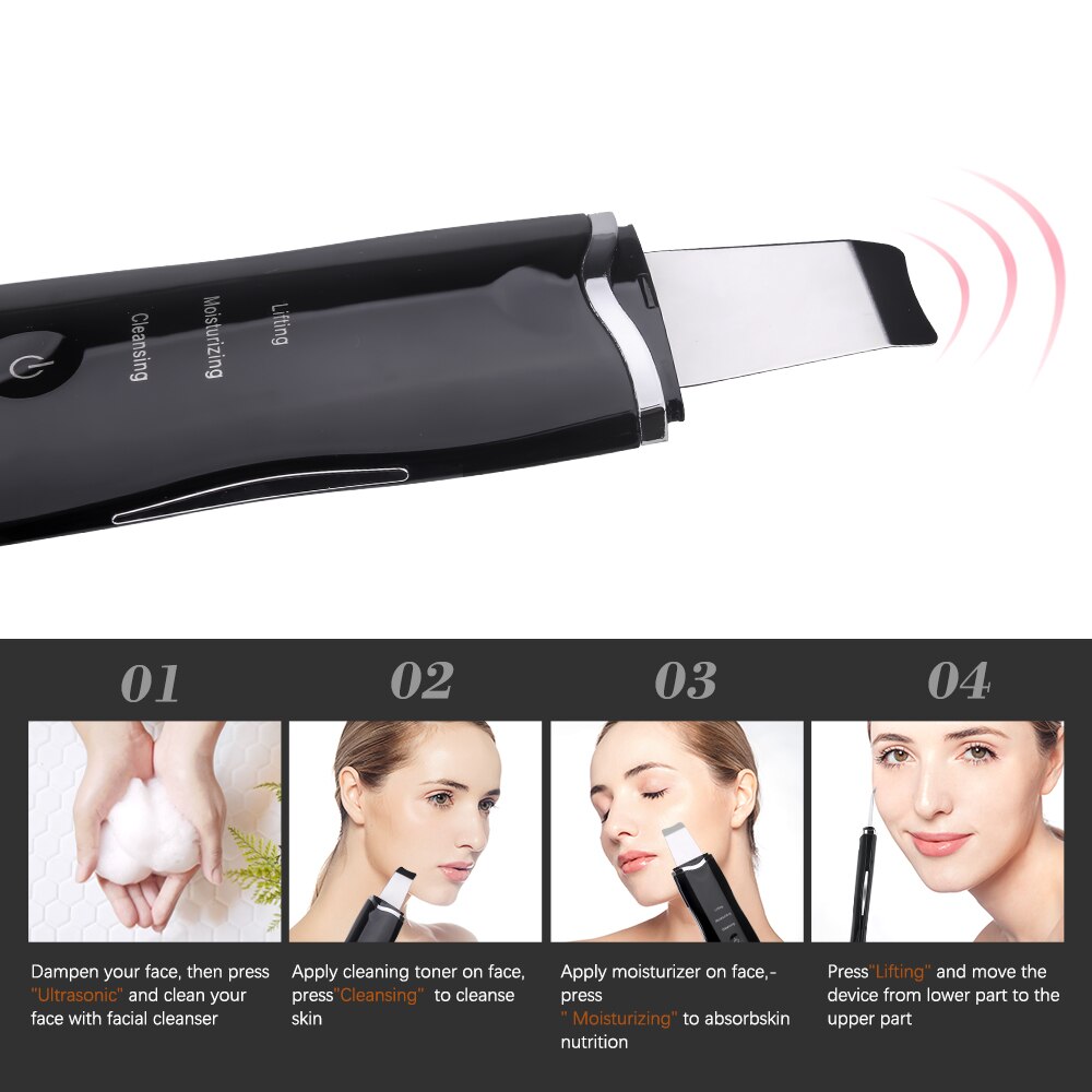 Limpiador Facial ultrasónico XPIOY, limpiador Facial de rostro, máquina de limpieza de piel muerta, eliminación de espinillas, limpiador de poros, herramientas de belleza