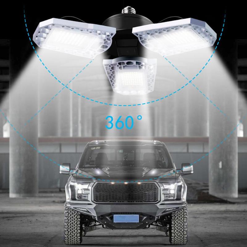 Deformable UFO Industrial Light E27E26 LED Light 60 45W Suitable for Workshop Parking Stadium Warehouse Light LED Garage Light