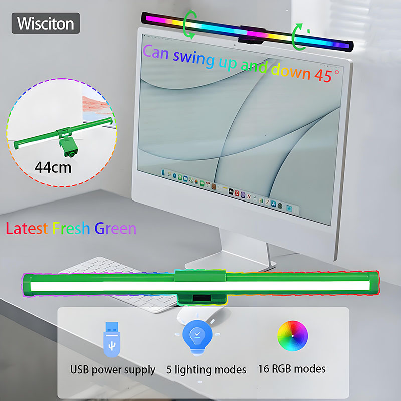 RGB Monitor Licht Bar Computer Bildschirm Hängen Lichter Atmosphäbetreffend Tisch Lampe Lesen Nacht Lichter Spielen Monitor Dimmen Lichter