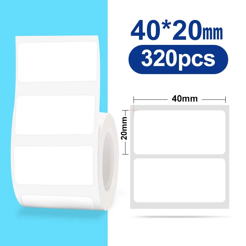30-50mm Niimbot B21 B1 B3S imprimante étiquette papier rouleau blanc autocollant impression papiers rouleaux anti-déchirure eau résistant à l'huile adhésif: green