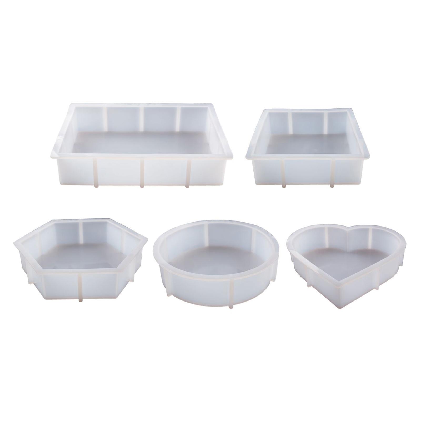 Molde de silicona de fundición epoxi antiadherente, artesanía DIY, molde de resina para fabricación de joyas, hormigón, decoración del hogar, arcilla polimérica, boda