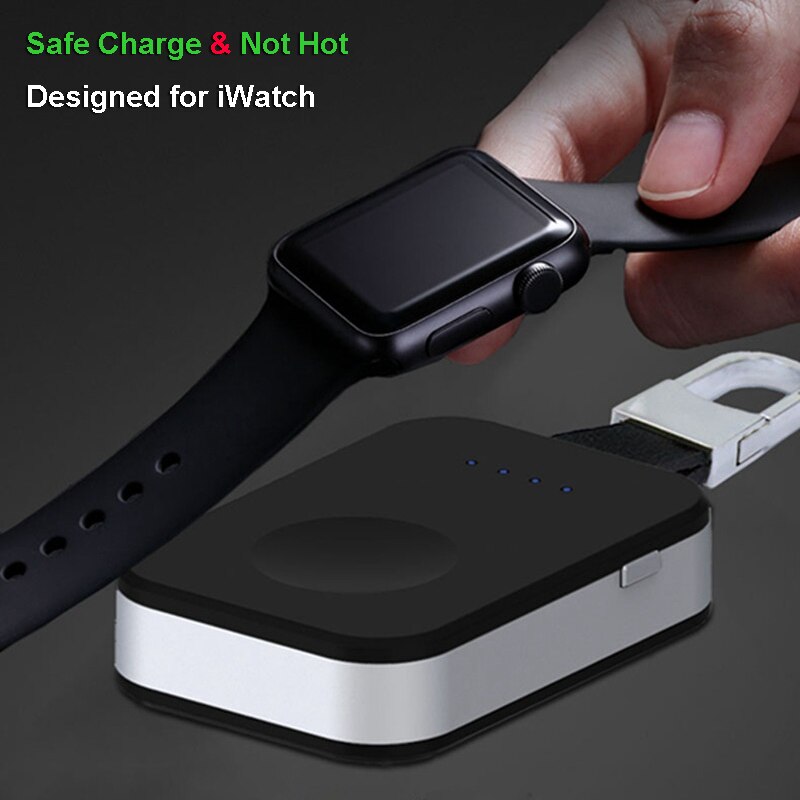 External Battery Pack QI Wireless Charger for Apple Watch iWatch 1 2 3 4 5 6 Wireless Charger Power Bank 950mah Portable Outdoor