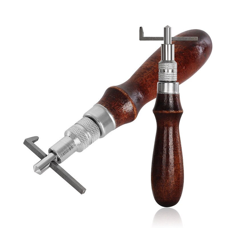14PCS/set Leather Craft Punch Tools Kit Stitching Carving Working Sewing Saddle Groover Tool