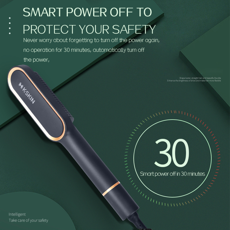 KSKIN Hair Straightener And Curler 2 In 1 Hair Iron Hair Brushes